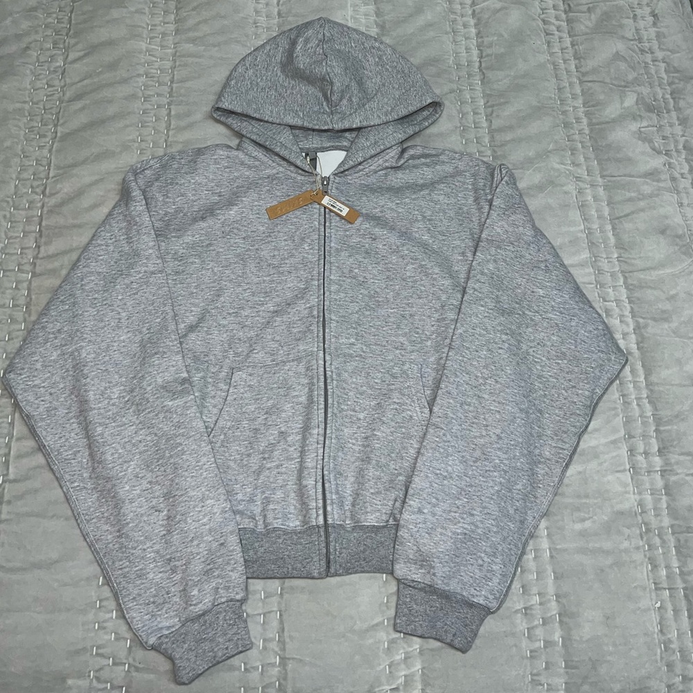 SKIMS cotton fleece zip up hoodie